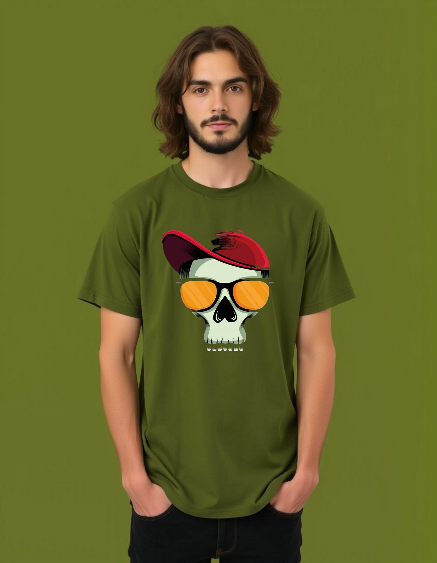 Appy Cap Print T- Shirt