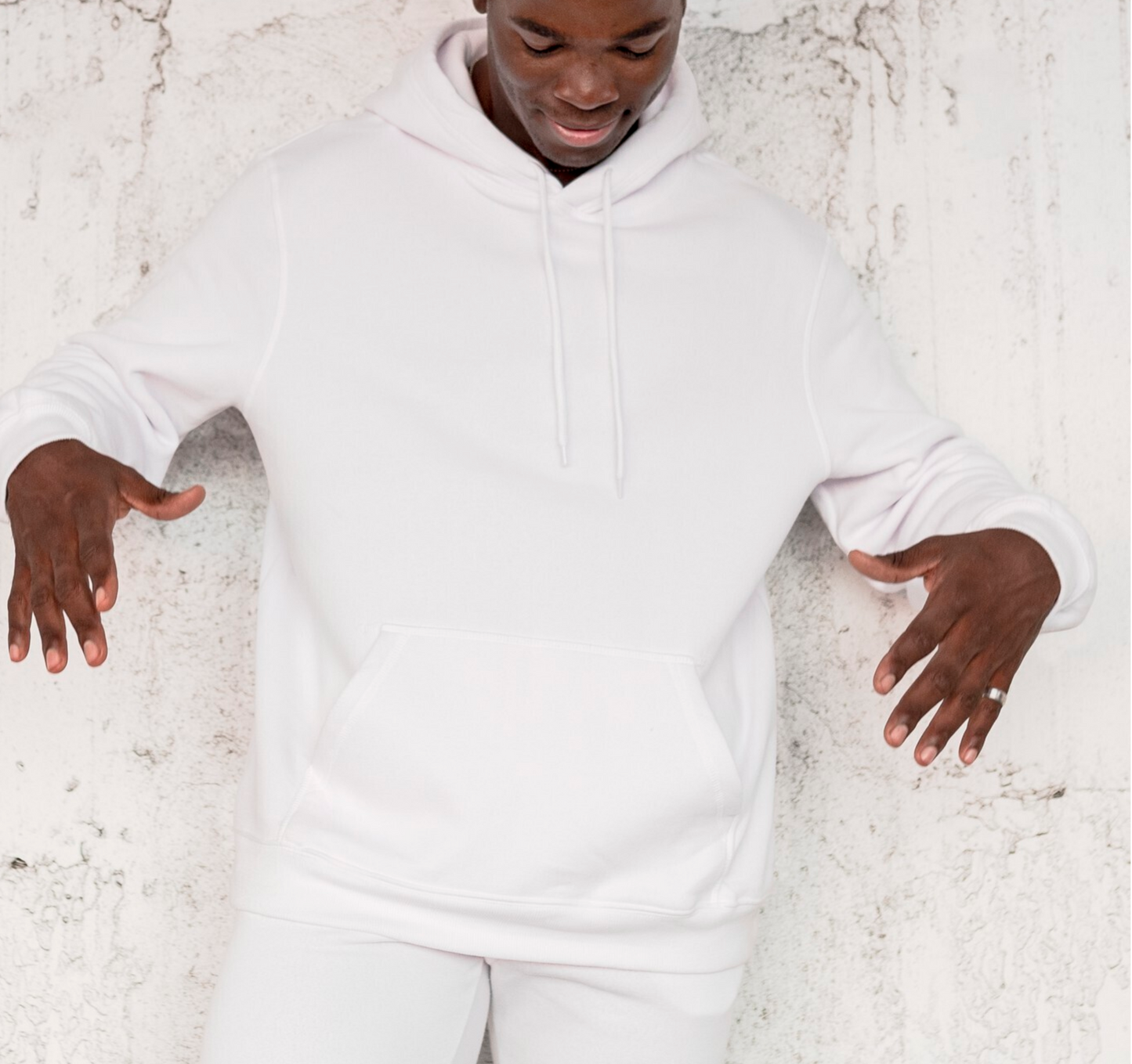 Solid Plain Hoodies White