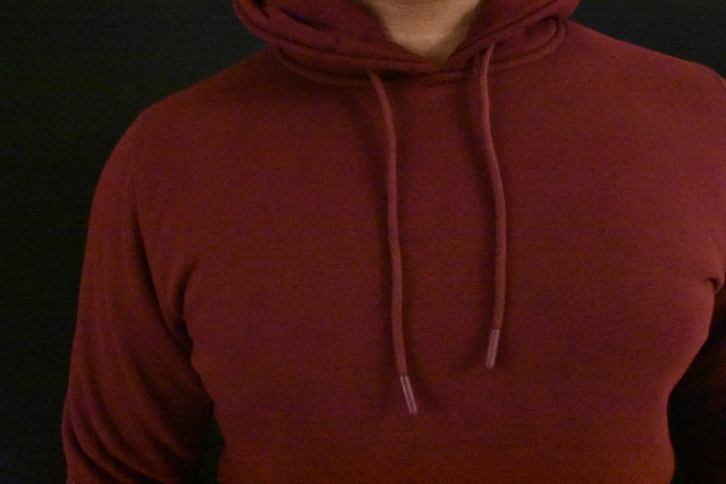 Solid Plain Hoodies Maroon