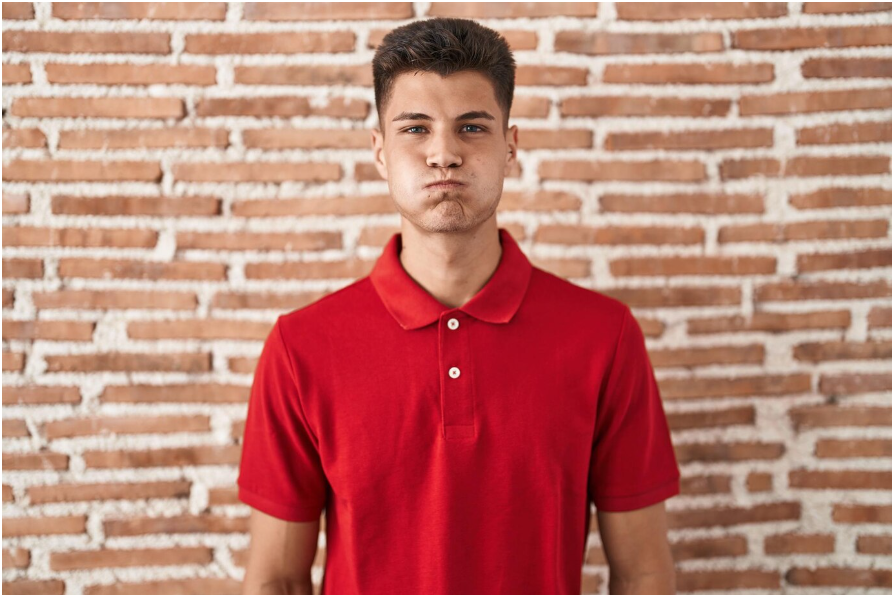 Regular Short Sleeve Polo T Shirt Red