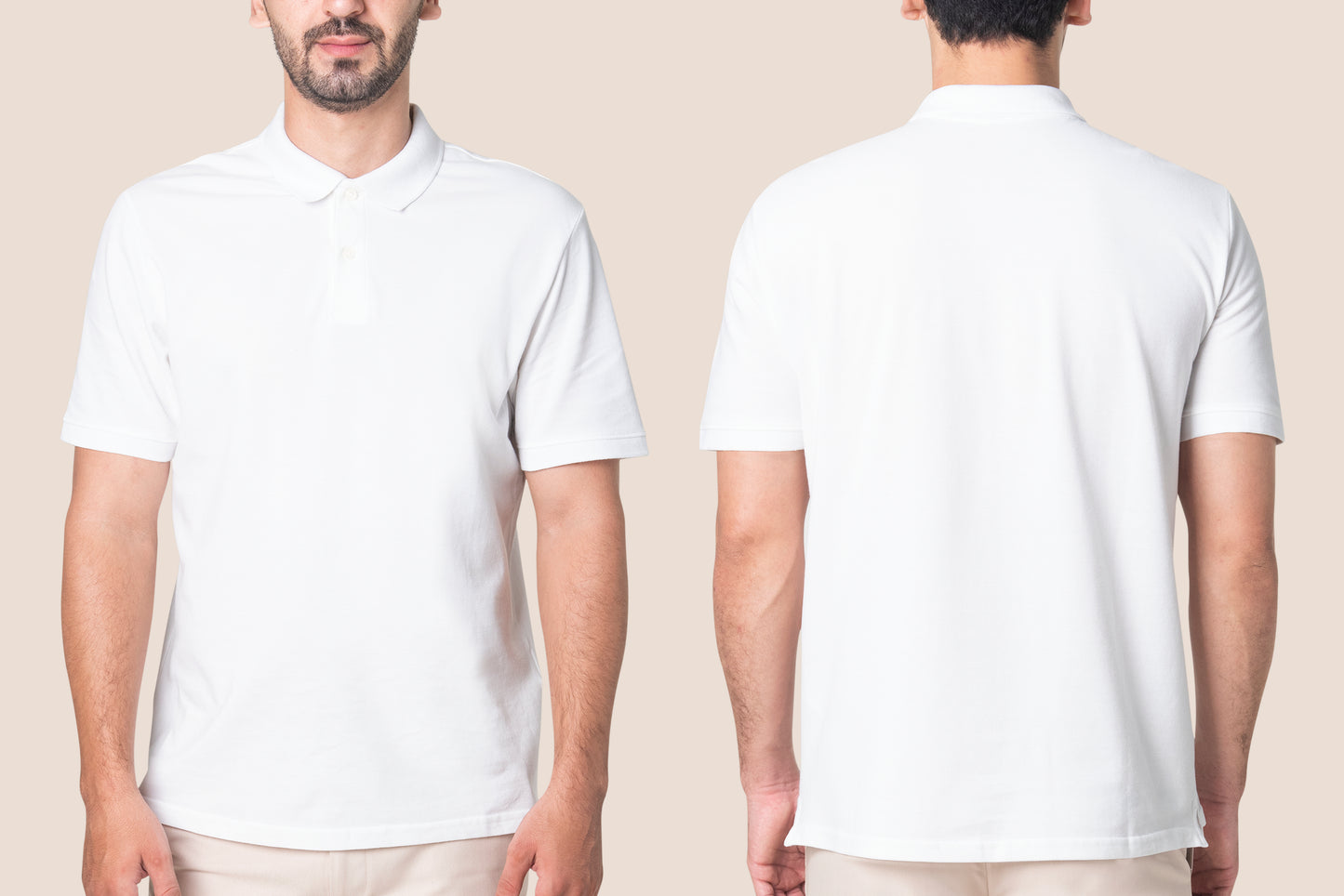 Regular Short Sleeve Polo T Shirt White